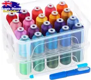 Embroidery Thread 40 Brother Colors 500M Spools Sewing Machine Thread with Box