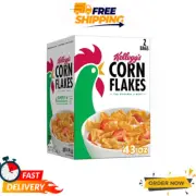 Kellogg's Corn Flakes Cereal 43 oz Family Size Box Breakfast Classic