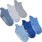 [Tick Tock] Baby Boys Cotton Rich Trainer Liners with Non Slip Grippers