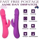 Thrusting Jack Rabbit Vibrator Dildo Heating Multi Speed Sex Toy G Spot Womens