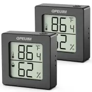 2 Pcs Digital Hygrometer Indoor Thermometer Humidity Meter Room Thermometer w...