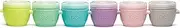 melii Snap & Go Baby Food Storage Containers - 6 Pack, Multicolored 2 oz Stackable Snack Containers, Freezer Safe with Airtight Lids, Microwave, BPA-Free for Meal Prep, On-The-Go Snacks