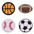12 Pcs Sports Patches Iron On/Sew On Appliques Embroidered Patches for Clothes