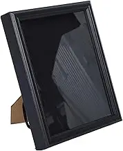 BESTYASH Flag Display Case for Veterans Wooden Shadow Box with Tempered Glass Wall Mounted Memorial Flag Storage Compact Design for Home Office and Elegant Black Finish