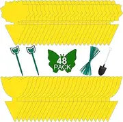 30 Pack Yellow Sticky Traps for Fruit Fly and Insect Like Fungus Gnats, Aphids, Leafminers, Whiteflies, 12x7.3cm