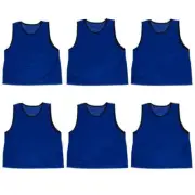 Brybelly SBAS-504 Adult Scrimmage Pinnies Dark Blue - Pack of 6