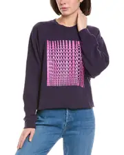 MOTHER The Boost Crop Cut-Off Pullover