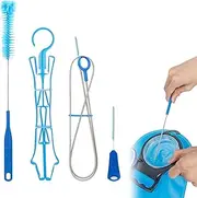 Cerioll Cleaning Set Hydration Bladders, Hydration Bladder 4-in-1 Cleaning Set, Water Bag Cleaning Set, Cleaning Kit for Hydration Bladders, Brushes and Drying Rack, for Hiking, Cycling, Climbing