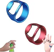 Bartender Ring - Bartender Ring Bottle Opener, Bottle Opener Ring Stainless Steel, 3pcs Bartender Ring Bottle Opener, Bartender Can Opener Ring, Ring Bottle Opener for Bartenders (2pcs C)