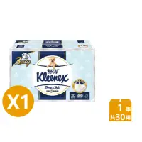 在飛比找momo購物網優惠-【Kleenex 舒潔】三層捲筒衛生紙(300張x30捲)