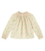 [Bonpoint] Bonpoint Floral cotton blouse Y 14 multicoloured