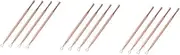 MERRYHAPY 3sets Professional Nail Art Scraper Stainless Steel Cuticle Pusher for Easy Gel Nail Removal 4pcs*3