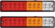 Tail Light 2piece 12V/24V Trailer Tail Light 20LED Truck Tail Light Signal Light Truck Warning Light Tail Lights(24V)