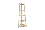 MIUZ 5 Tier Corner Ladder Display Shelf Rack Plant Stand Bookshelf Home Storage