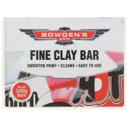 Bowden's Own Fine Clay Bar Paint Cleaner 2x60g