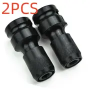 2Pcs/Set 1/2" Square Drive to 1/4" Hex Socket Adapter Converter Chuck Adapter w