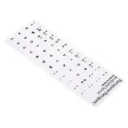 Portuguese Keyboard Stickers, 2Pcs Computer White Background Black Lettering