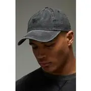 Mens Black Training Dept Washed Cap