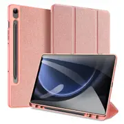 For Dux Ducis Domo Samsung Tab S9 Fe Tri-Fold Stand Business Case Pink