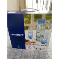 在飛比找蝦皮購物優惠-法國Luminarc 樂美凝彩冰藍一壺四玻璃壺/冷水壺/玻璃