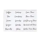 Pantry Labels Organisation 45 Large Kitchen