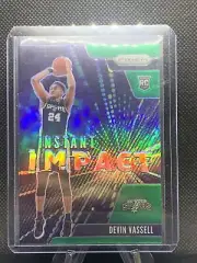 DEVIN VASSELL 2020-21 PRIZM BASKETBALL INSTANT IMPACT GREEN PRIZM SPURS RC