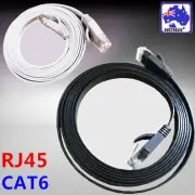 White Black Flat Network Cable RJ45 LAN Ethernet Cat6 1.5m 2m 5m 10m ESIXW