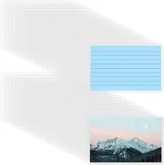 DSYIL 80 Sheets Index Card Laminating Pouches, 3 x 5 Index Card Pockets, 5 Mil Recipe Card Laminating Pouches, Clear Plastic Labels Holders for Photos, Library Card, Note Cards and Flash Cards