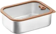 Peakloong Stainless Steel Prep Containers with Tempered Glass Lids, Leakproof Meal, Airtight