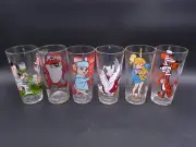 Pepsi Warner Bros. Set of 6 Glasses 1973 1976 1977 Cool Cat Daffy Duck & Taz