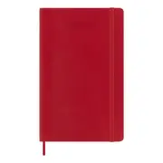 2025-2026 18-Month Diary Moleskine Large Weekly Notebook Softcover Scarlet Red M-DSF218WN3Y26