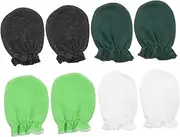 [SAFIGLE] 4 Pairs Gloves Newborn Protection Scratching Cotton Glove Warm Comfortable One Size Fits