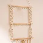 Hair Bows Holder Organizer Hair Clips Headband Storage Woven Tapestry Wall Decor