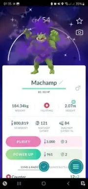 Shiny Shadow Machamp Pokemon Trade Go