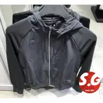 S.G FEM JKT HOODIE 黑灰 風衣 連帽 運動外套 薄外套 女款 DM5310