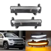 For Jeep Compass 2017-2021 DRL White Day Light Yellow Turn Signal Light Fog Lamp (for: Jeep)