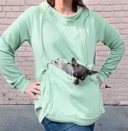 Pet Pouch Hoodie, for The Ultimate Pocket Pooch Snuggles Mint/XXX-Large 20