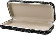 [OATIPHO] Portable Rhinestone Eyeglass Holder Case for Car Stylish Sunglass Organizer Box Scratch Resistant Travel Eyewear Storage for Women Men for Dashboard Console Use