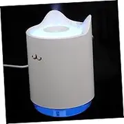ERINGOGO Plant Humidifier Desk Light Air Diffuser White Mini Home Office Mist Humidifier Power Portable Night Lamp