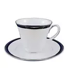 Noritake Toorak Noir Tea Cup & Saucer Set