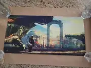 Star Wars Mandalorian The Delivery Art Print Cliff Cramp 24x12