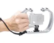 GB-U70 Underwater Diving Rig for GoPro Hero with Cold Shoe Mounts, Wrist Stra...