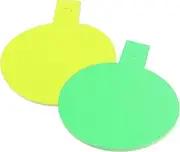 VILLFUL 40 Sheets Fluorescent Tags for Shop Discounts Advertising Labels for Vegetables Meat Aquatic Products for Store Events