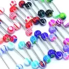 30pcs Barbell Bar Different Jewellery Tounge Tongue Ring Piercing Mixed Color