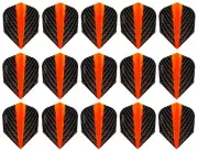 5 New Sets Harrows Quantum Standard Dart Flights - Orange