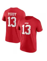 NFL T-Shirt San Francisco 49ers Brock Purdy 13 Red Graphic Football Jersey
