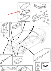 VOLVO V60 MK1 GSM/GPS/DAB Antenna 30775157 NEW GENUINE