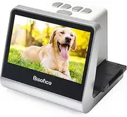 Film and Slide Scanner for 135/126KPK/110/Super8/Monochrome to Digital JPEG Photos - 16GB Memory, 5'' Screen, Free APP, PC and TV Compatible