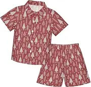 [Caihoyu] Baby-boys Toddler Short Sleeve Button Down Shirt Top Shorts Set Toddler Boy Clothes Summer Clothes Set