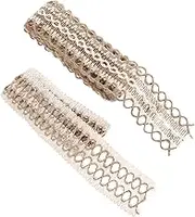 MOBUTOFU 2pcs Rustic Burlap Trim Ribbons Wide Mesh Jute Lace for DIY Crafts Boho Style Home Decor Versatile Use Clothing Hats and Craft Projects